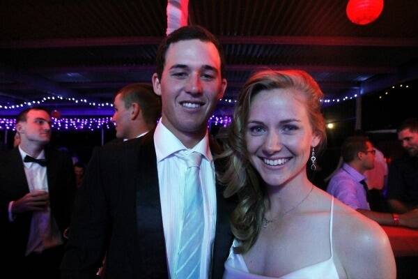 Hamish McClymont and Skye MacLean flew down from Wernadinga Station in the Gulf for the last year’s Spouse Hunters ball.