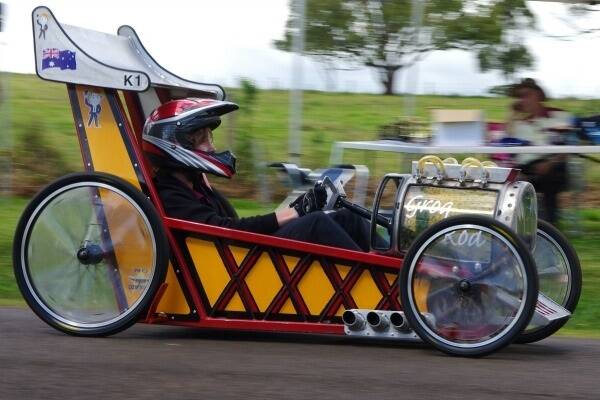 I can feel a Fourex coming on! - The ever popular XXXX billy cart was in spectacular form on the day.