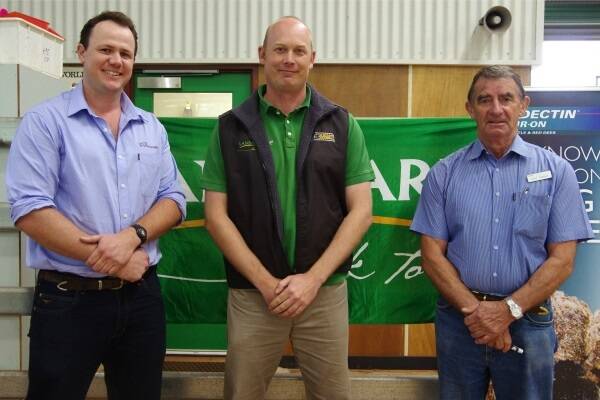 Special guest speakers at this year's 2014 Beef Producers Field Day with Landmark's Thomas Mugford. Pictured are Tim Emery, Thomas Mugford and John Feehan.