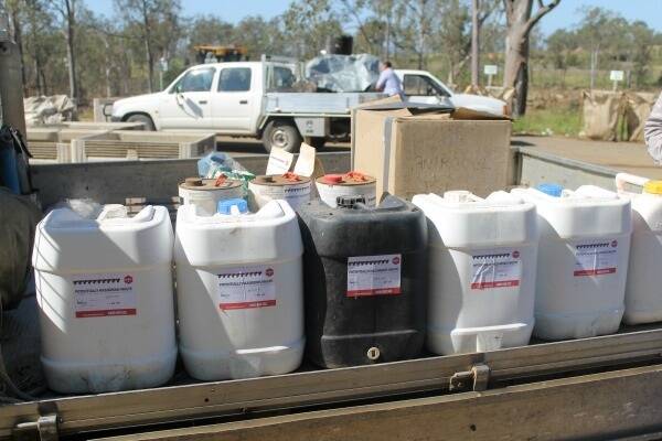 Some of the eligible chemical containers that can be registered with ChemClear for collection in June.