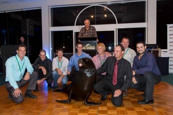Sam Kekovick and the Next Gen Reps at the Case IH Step UP Conference held at Sea World in 2013 with special guest.