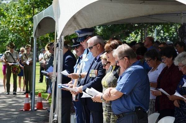 Veterans and family came to the National Servicemen’s Memorial Park at Rowes Bay on Saturday.