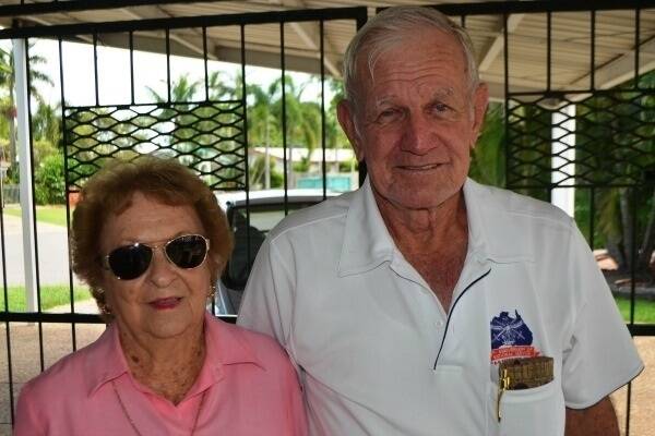 Phil Nicholson at home in Townsville with his beloved wife Norma.