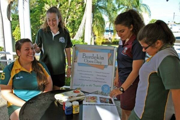Youth Council Members (from left) Mayor Cassandra Loizou, Sarah McDonnell, Liana Christofides and Natasha Langridge are ready to paint faces at the Burdekin Open Day on May 30.