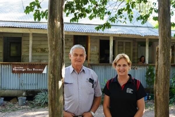 Organising committee members Graham McGregor and Desley Ralph outside the former Eureka Hotel now the Hervey Range Heritage Tea Rooms which will be celebrating its 150th anniversary with a series of events taking place from September 11-13.