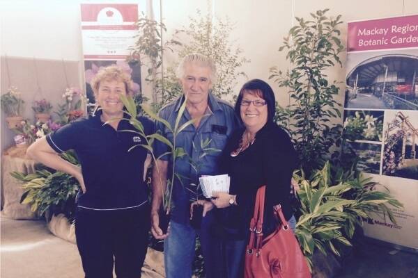 Noelene and Jim Bunt from Glenella, picked up a free native plant from council’s display at the Mackay Show.