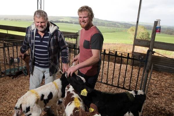 Ross (left) and Andrew Powell: concerned that the share issue could be a distraction to good farming. Photo: Rob Gunstone  