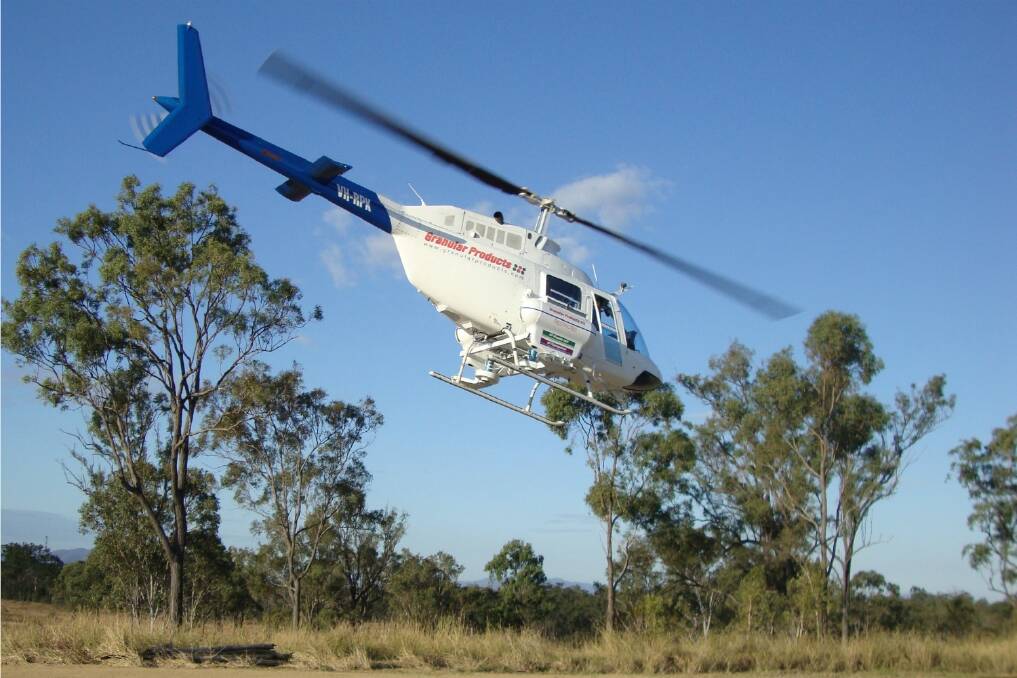 Granular Products BELL 206B III JETRANGER, VH-RPK  will aid Queensland graziers and producers in their efforts to eradicate invasive weeds such as Prickly Acacia from their properties. 