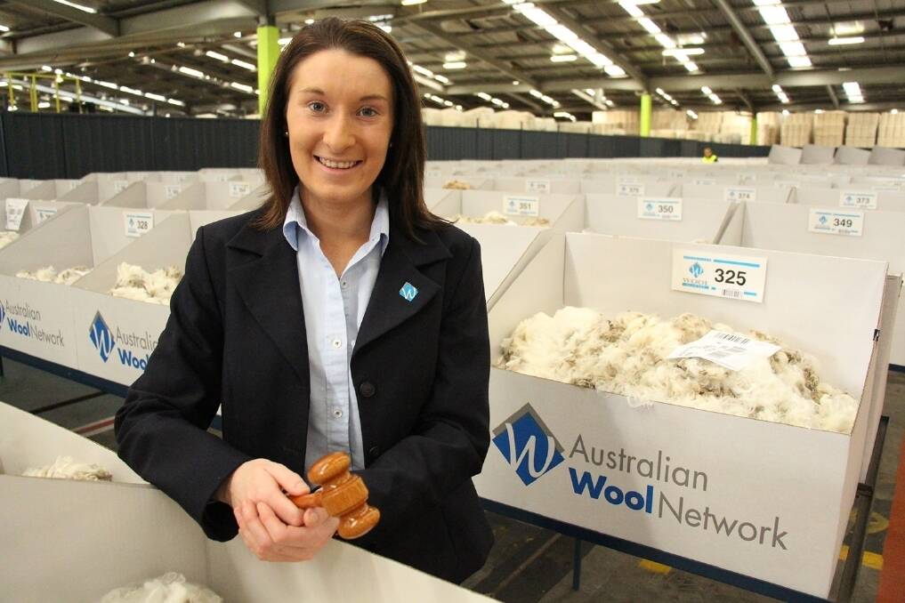 Cassie Baile has been appointed as an auctioneer for the Australian Wool Network at the Yennora Wool Selling Centre.