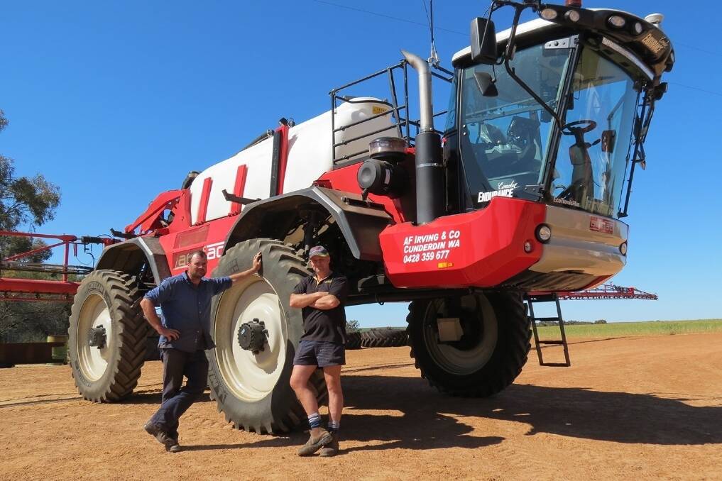Cunderdin Ag Services operator Richard Daniels and owner Andrew Irving.