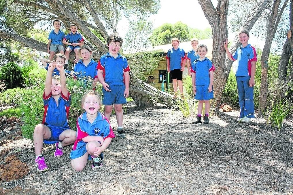 p Jerdacuttup Primary School students enjoy hands-on teaching and in many cases their mums are involved. A total of 14 students attend the school. 