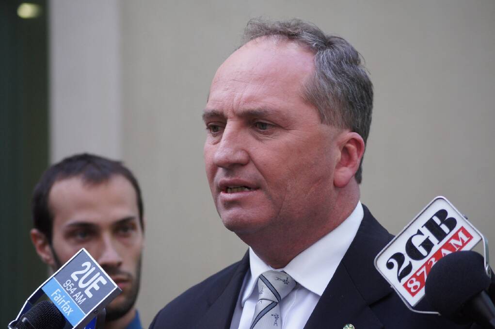 Federal agriculture minister Barnaby Joyce.