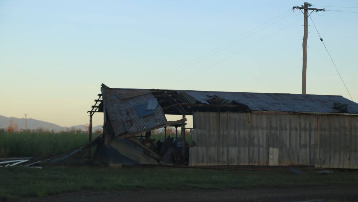 Destruction visible from the highway between Mackay and Townsville. Pictures: Kelly Butterworth. 