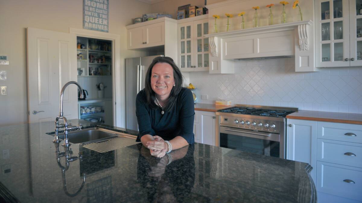 Netty Smith at home in the kitchen, which boasts a large butlers pantry. 