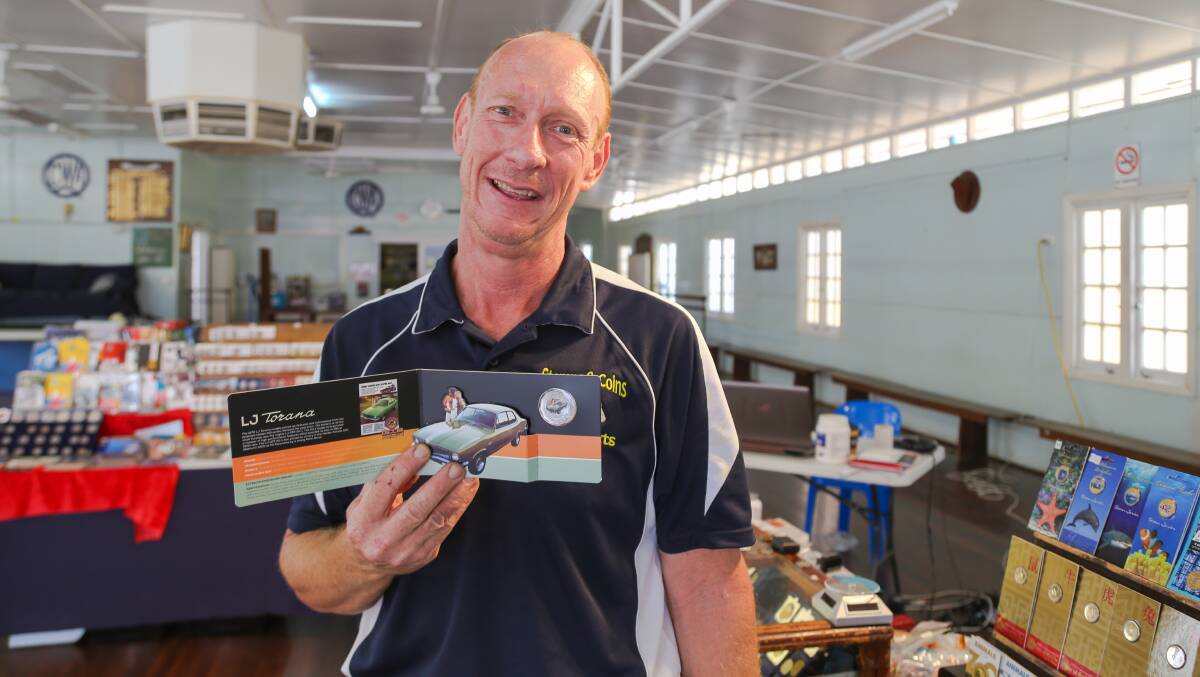 John Platts travels around rural and regional Queensland with his business, Stamps and Coins, which as the name suggests, specialises in buying and selling collectables. 