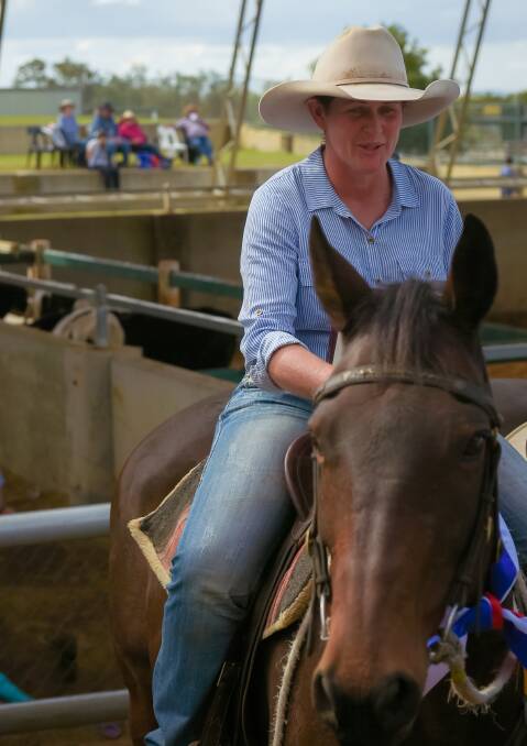 JJ Lamb, Taroom, on Regret, took the win in the Wilangi Brahmans Ladies Draft with 173 points.