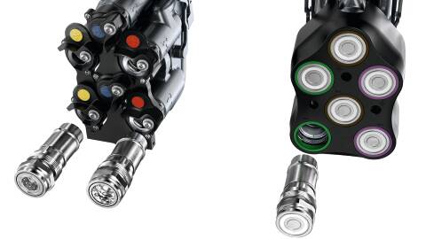 AWARD WINNER: Fendt has extended its flat face hydraulic couplings to its 800 Vario and 900 Vario tractor ranges. 