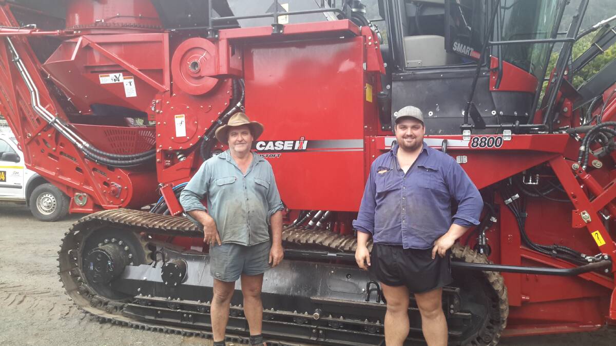 CANE HARVEST: Prosperine farmer and contractor Peter Miotto and Ayr farmer Malcolm Searle are gearing up for another busy harvest.