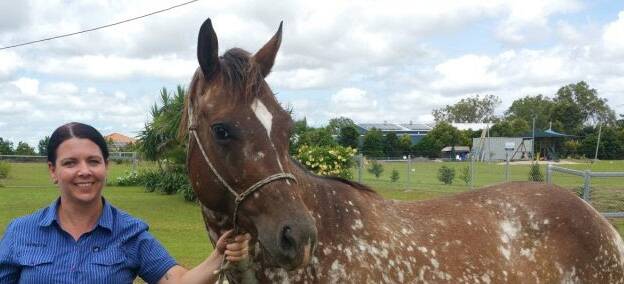 REUNITED: Rebecca Magro's Appaloosa mare has been returned after being stolen two years ago.