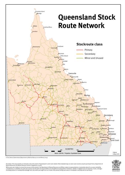 Queensland has an extensive stock route network.