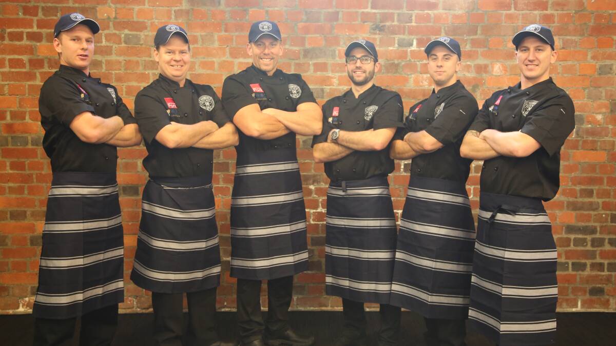 The winning Australian Steelers butchers team - Luke Leyson, Adam Stratton, Colin Garrett, Gareth Hung, Tom Bouchier and Nick Dagg.