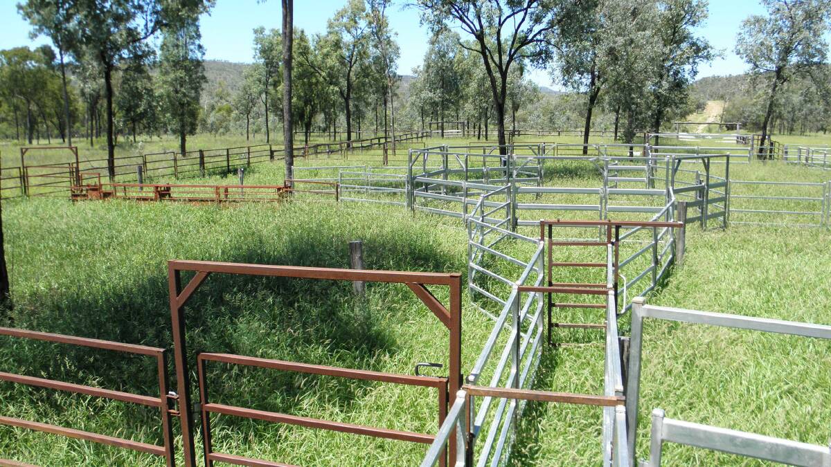 Improvements include steel cattle yards.