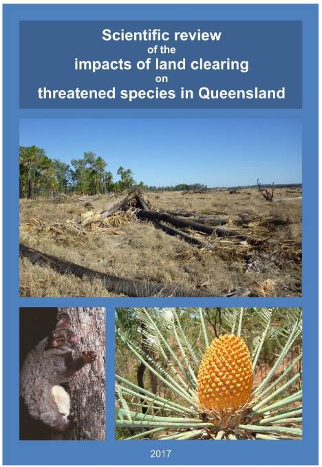 The scientific review of the impacts land clearing on threatened species in Queensland report.