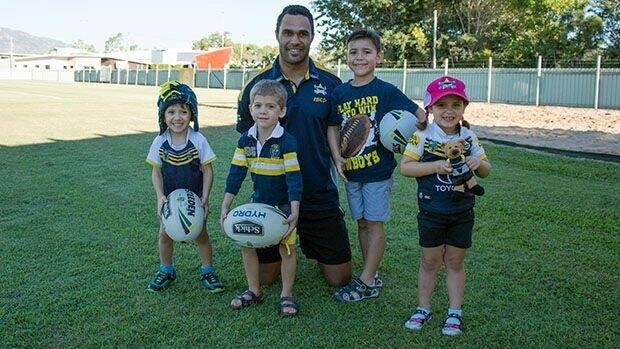 HELPING HAND: North Queensland Toyota Cowboys player Justin O’Neill  has just signed on as an ambassador for the children’s charity Little Windmills.