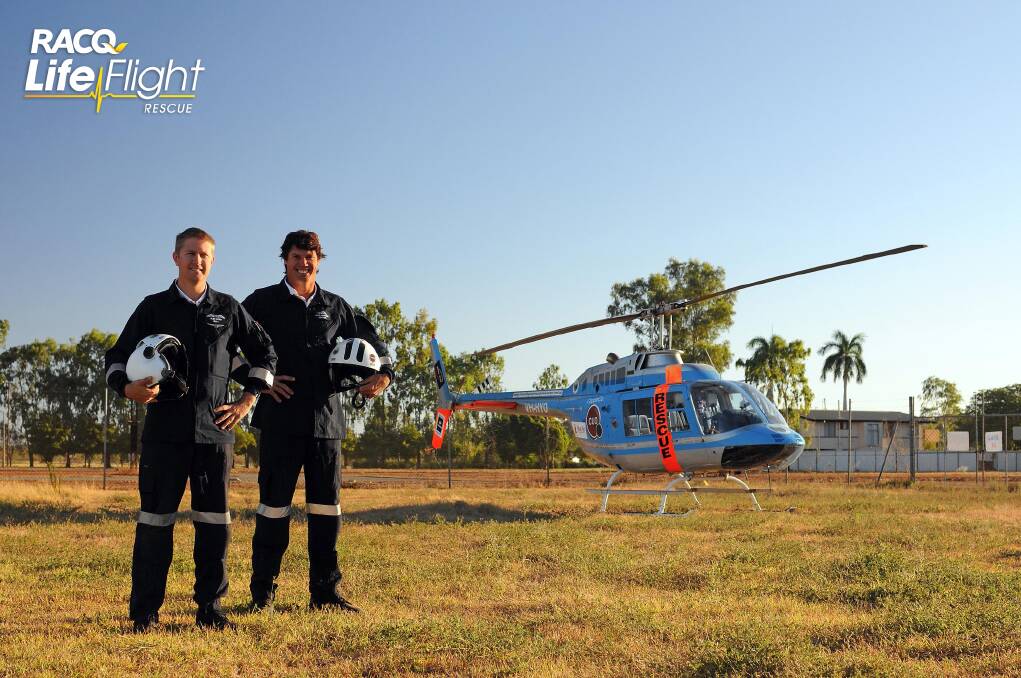 Alex Dorr (left) during the early days of the Mount Isa base. Picture supplied.