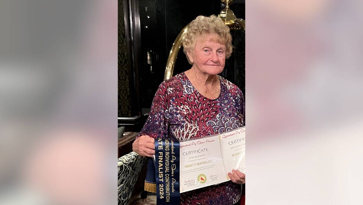 Nancy Marsilio, a long-serving volunteer and horticultural steward with the Tully & District Show was honoured with a rare highly commended at the Qld Ag Shows Awards on March 16, 2024. Picture: Alison Paterson