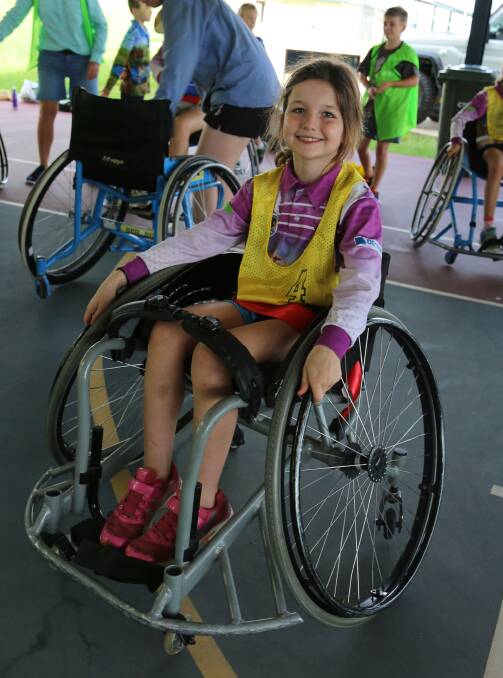 A happy camper enjoying last year's wheelchair basketball session. Picture supplied. 