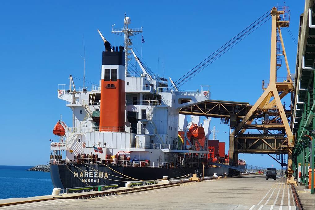 The MV Mareeba took the first shipment of 2021 season sugar out of the Port of Mackay.