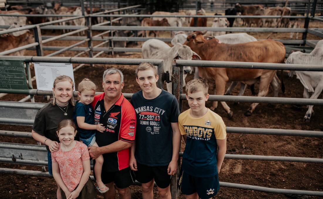 The Matthews family attended the sale at Charters Towers earlier this month. Photo by: Vicki Miller Photography.