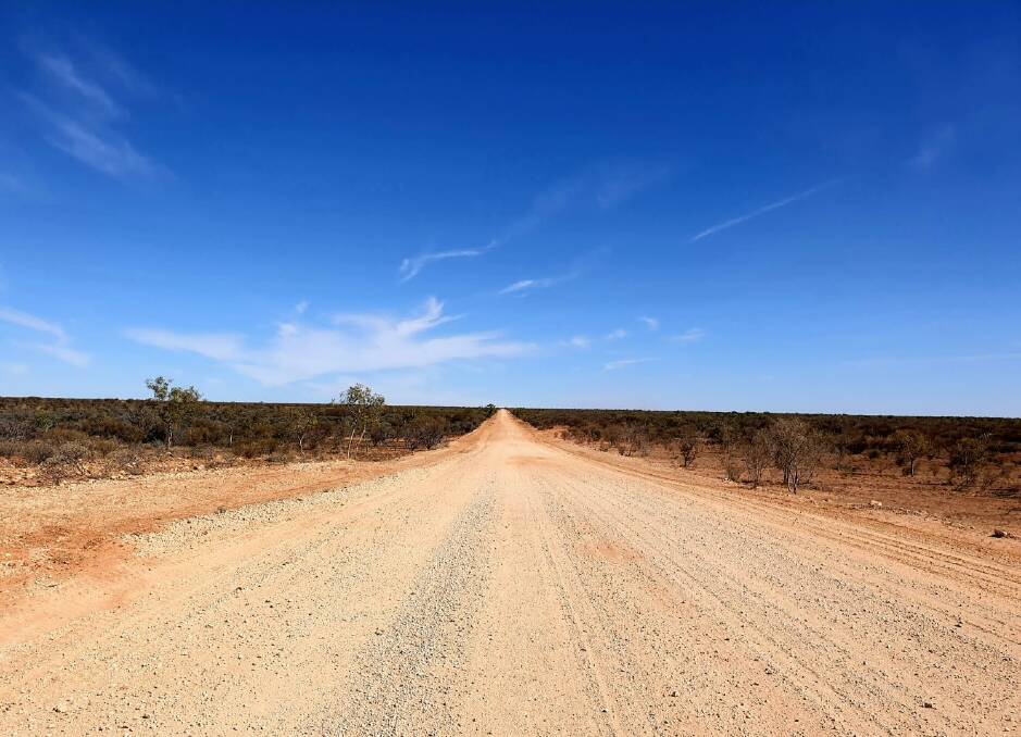 The famous Outback Way- one of the long unsealed sections in the NT.
Photo- Sally Gall