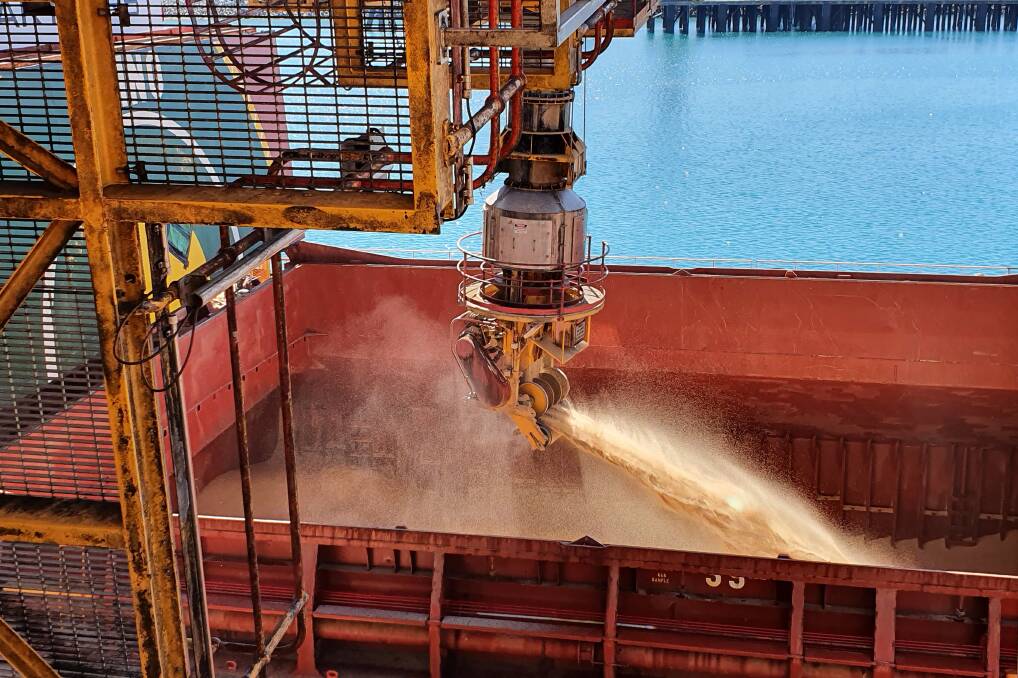 Sugar produced at Wilmars Plane Creek and Proserpine mills is loaded into the MV Mareeba.