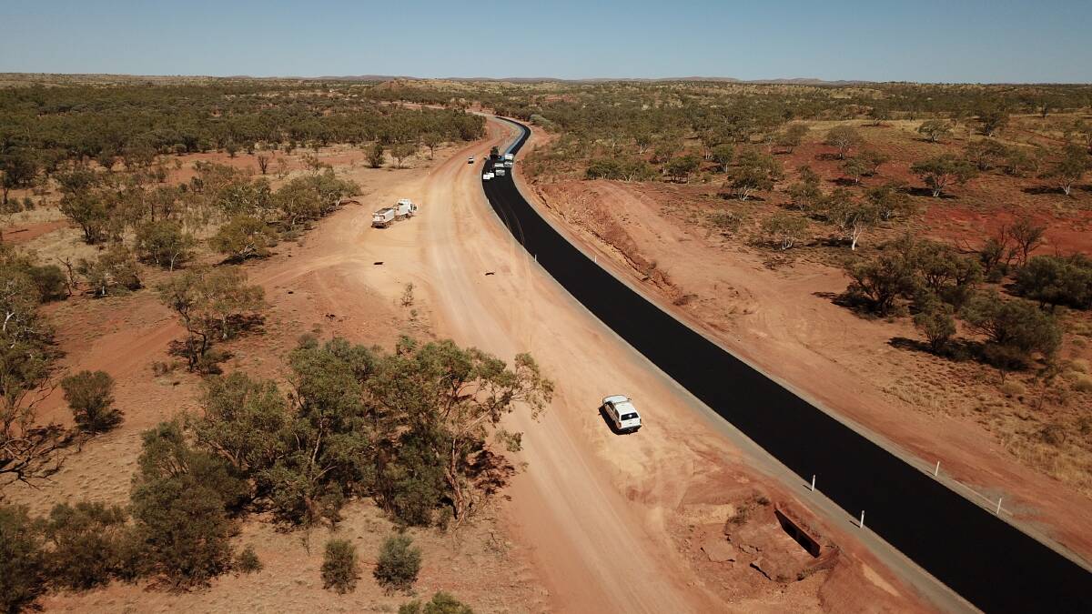 Widening and re-sealing work underway on the Cloncurry-Dajarra road