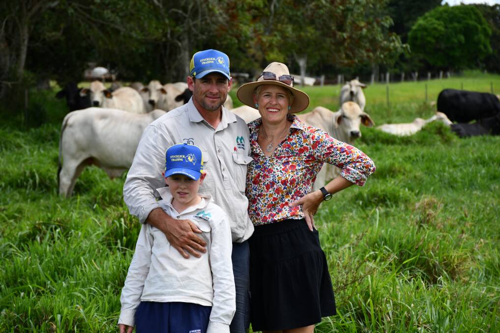 James and Deana Nasser, owners of Atherton Grass Fed, with their son Lewis.