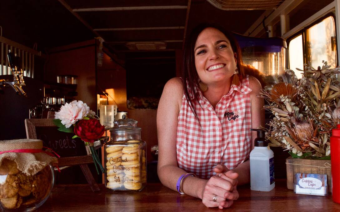 Emma Dahl owns Cuppas on the Cape, a mobile boutique bar and barista business in Bowen.