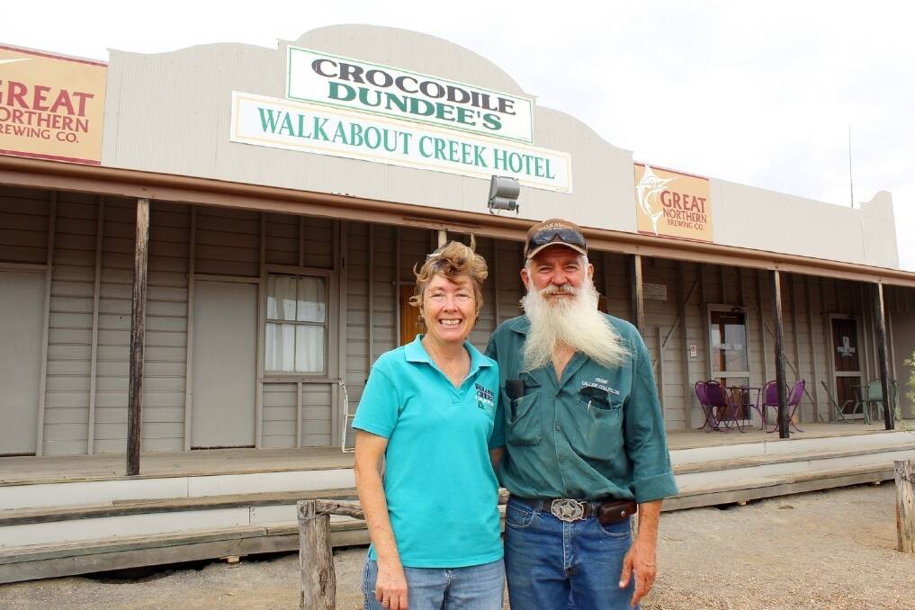 Walkabout Creek Hotel owners Debbie and Frank Wust are selling their pride and joy. Picture: Andrea Crothers