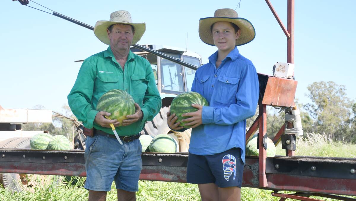 Murray and Drew Sturgess during their final days of picking. Pictures: Clare Adcock