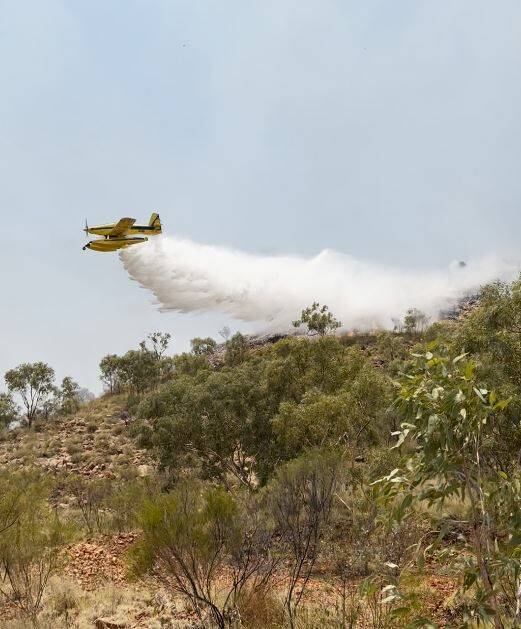 Crews are battling fires burning in two locations near Mount Isa