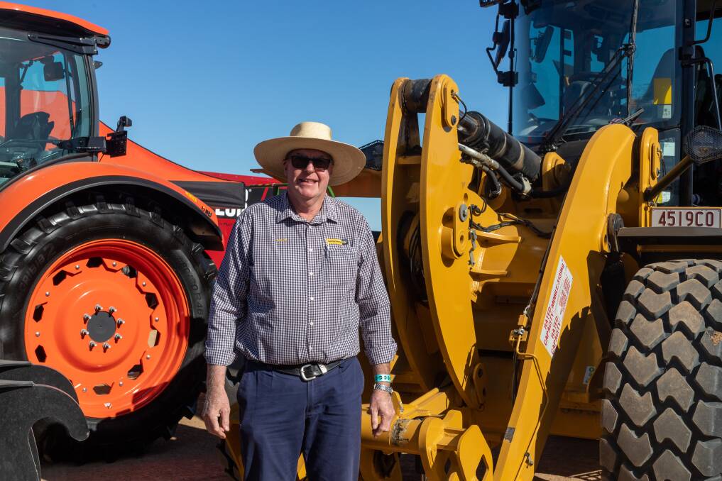 Mount Isa based Hastings Deering sales representative Grant Samson recently celebrated a 44-year-long stint with the machinery and equipment giant at the Richmond Field Days. Picture: Zoe Thomas. 