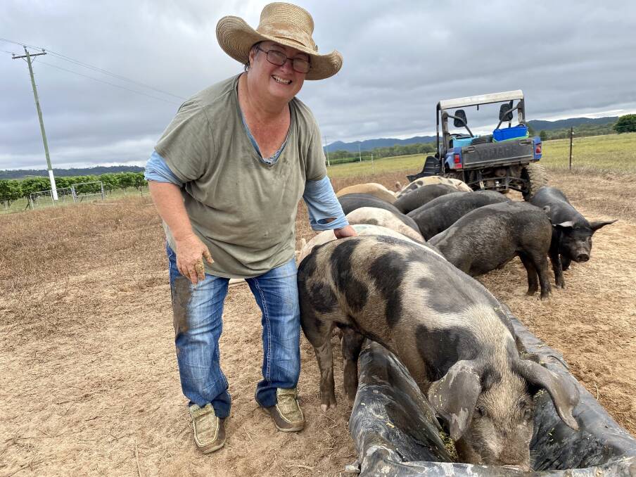 Kathy Rowling of Hillbillie Hogs Pig Farm, based in Dimbulah on the Atherton Tablelands, completed the course earlier this year. Picture supplied by TNQ Drought Hub. 