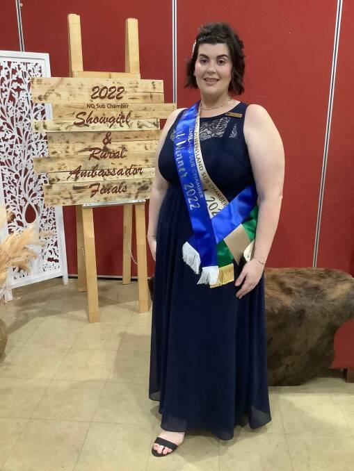 Caitlin Murray was named 2022 North Queensland Sub Chamber Showgirl during the final in Atherton last weekend. Photo supplied. 