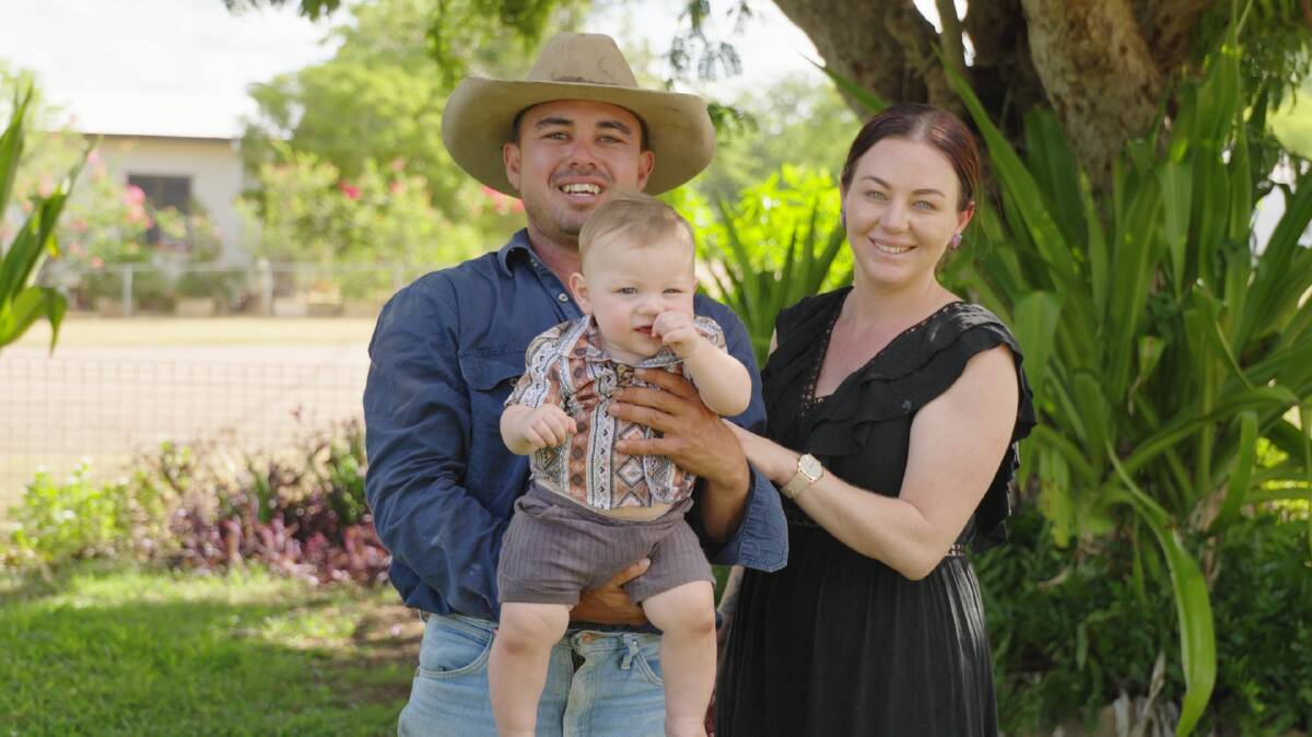 The Williams family. Chevorne moved to Charters Towers nine years ago for a more relaxed lifestyle. Picture: Charters Towers Regional Council. 