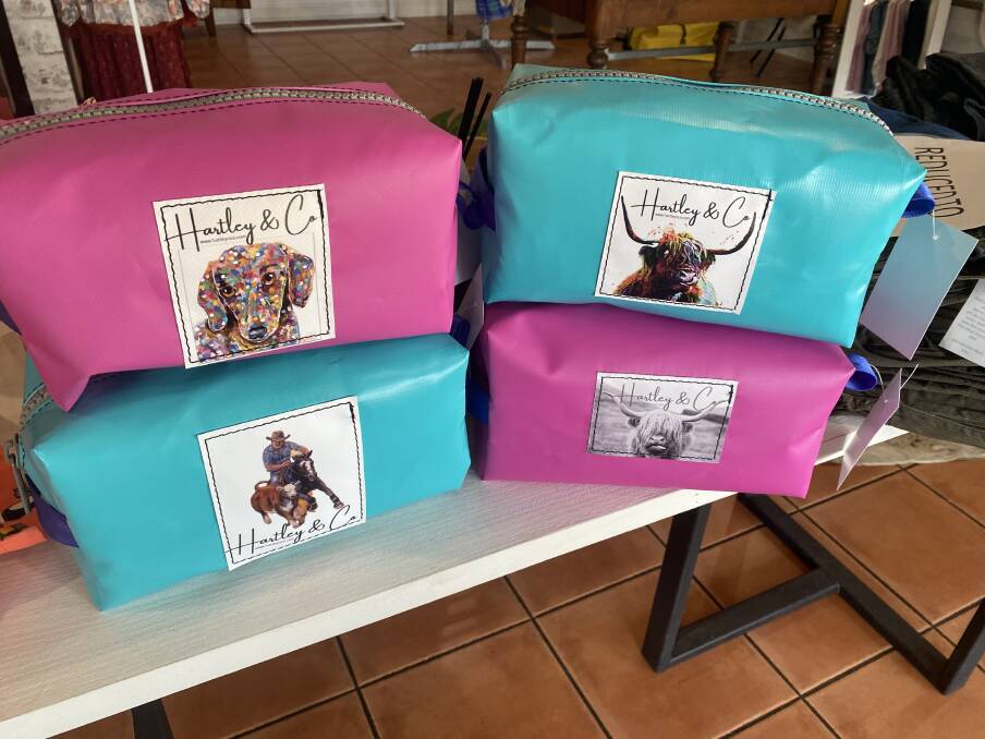 The business crafts and sells handmade and custom gear bags, swags, two-way covers and much more. Picture: Supplied. 