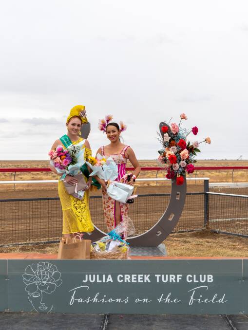 Contemporary ladies winners; Crystal Adams of Cloncurry with runner up Amy Tinning of Julia Creek. Photo: Zoe Thomas.