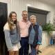 Maddie Fox with parents Perry Fox and Nicola Collins recently celebrated 160 years of living on the land at Spring Creek Station in the Greenvale region. Picture: Nicola Collins. 