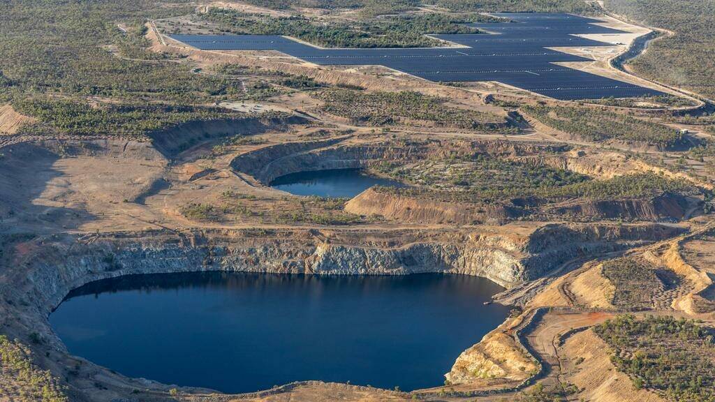 The Kidston Clean Energy Hub will integrate large-scale solar and pumped storage hydro using an abandoned gold mine 270 kilometres north-west of Townsville. Picture supplied. 