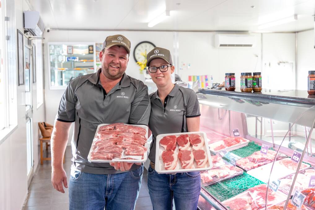 Keegan Nelson and Lorrae Johnston are the bright sparks behind Moselle Meats butchery based in Richmond. Picture: Zoe Thomas. 